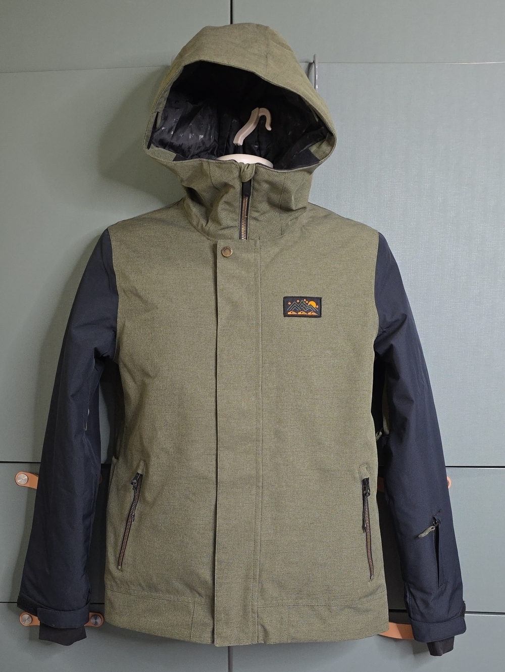 960u. Quiksilver Ridge Youth Boys Snowboard Jacket Green 16 / XL DryFlight 10K